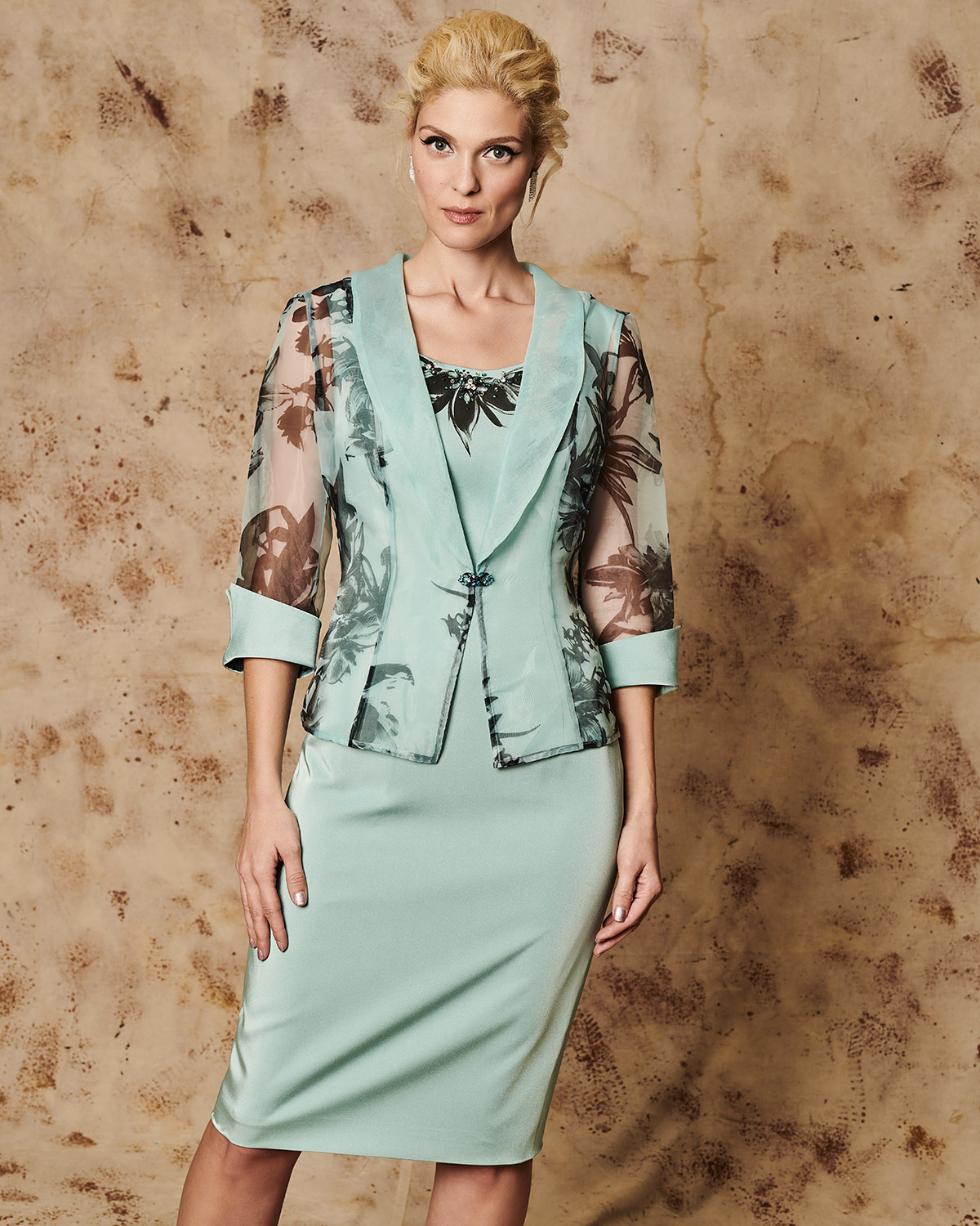 Classic Dresses / Mother of the bride dress with jacket
