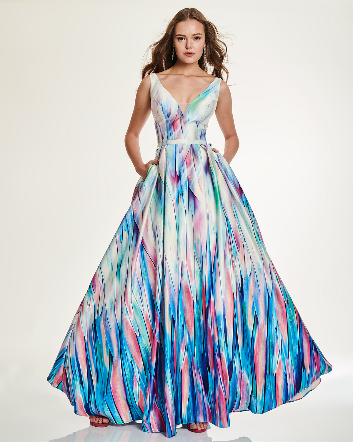 Cocktail Dresses / Long print dress