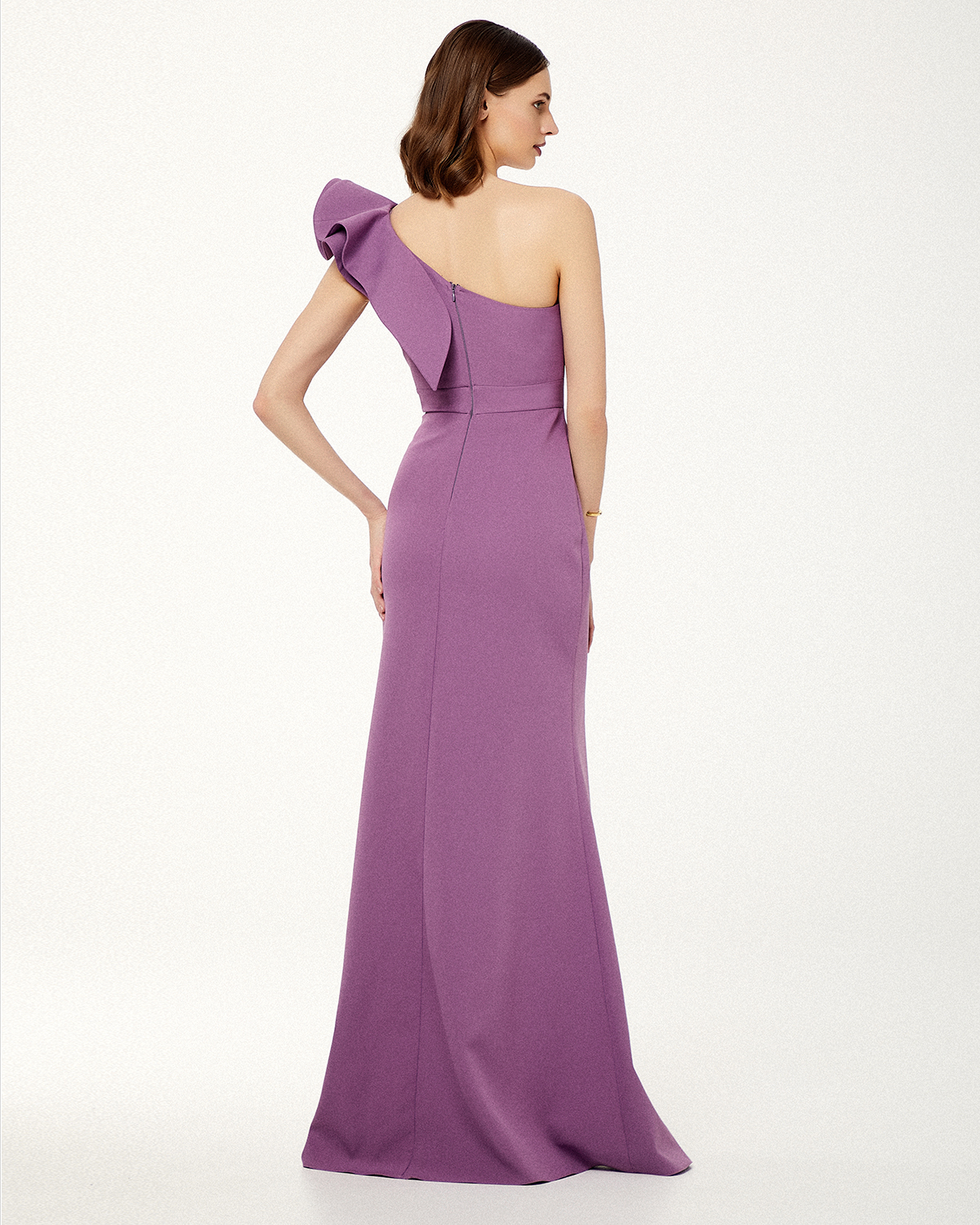 Cocktail Dresses / One shoulder long cocktail dress