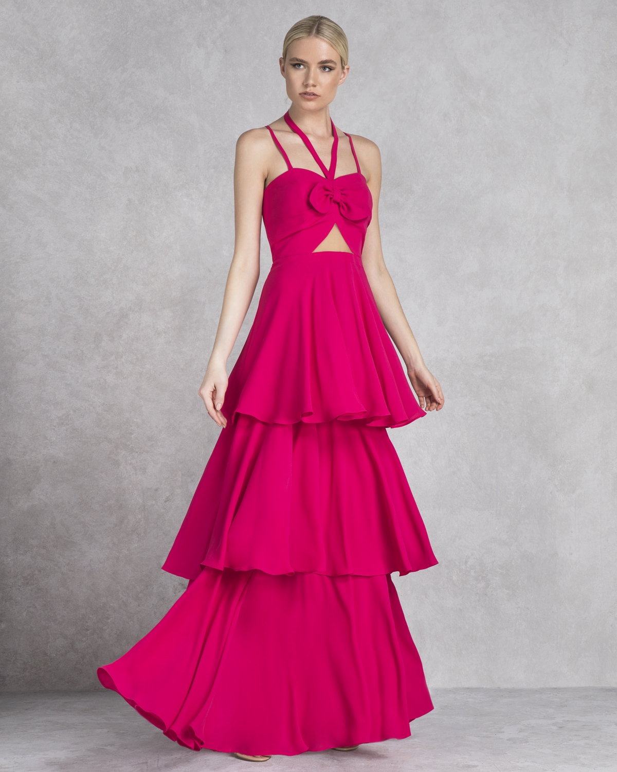 Cocktail Dresses / Cocktail dress with ruffles and bow